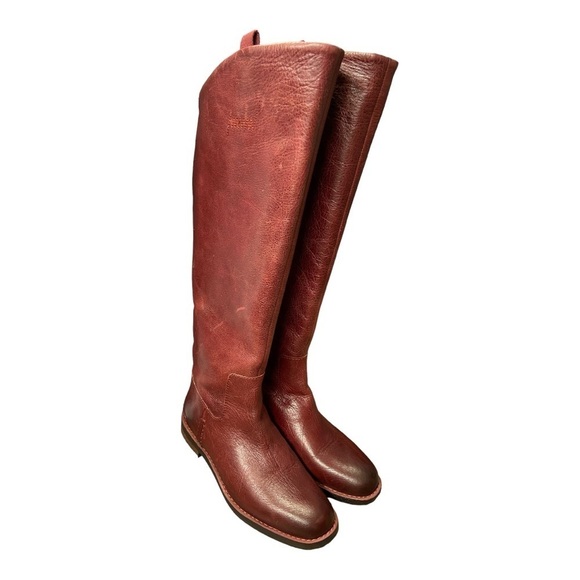 Franco Sarto Women’s Bordo Bordeaux Leather Meyer Knee High Boot Size 5M NWOT - Picture 11 of 17